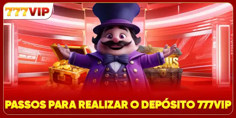Passos para realizar o depósito 777VIP